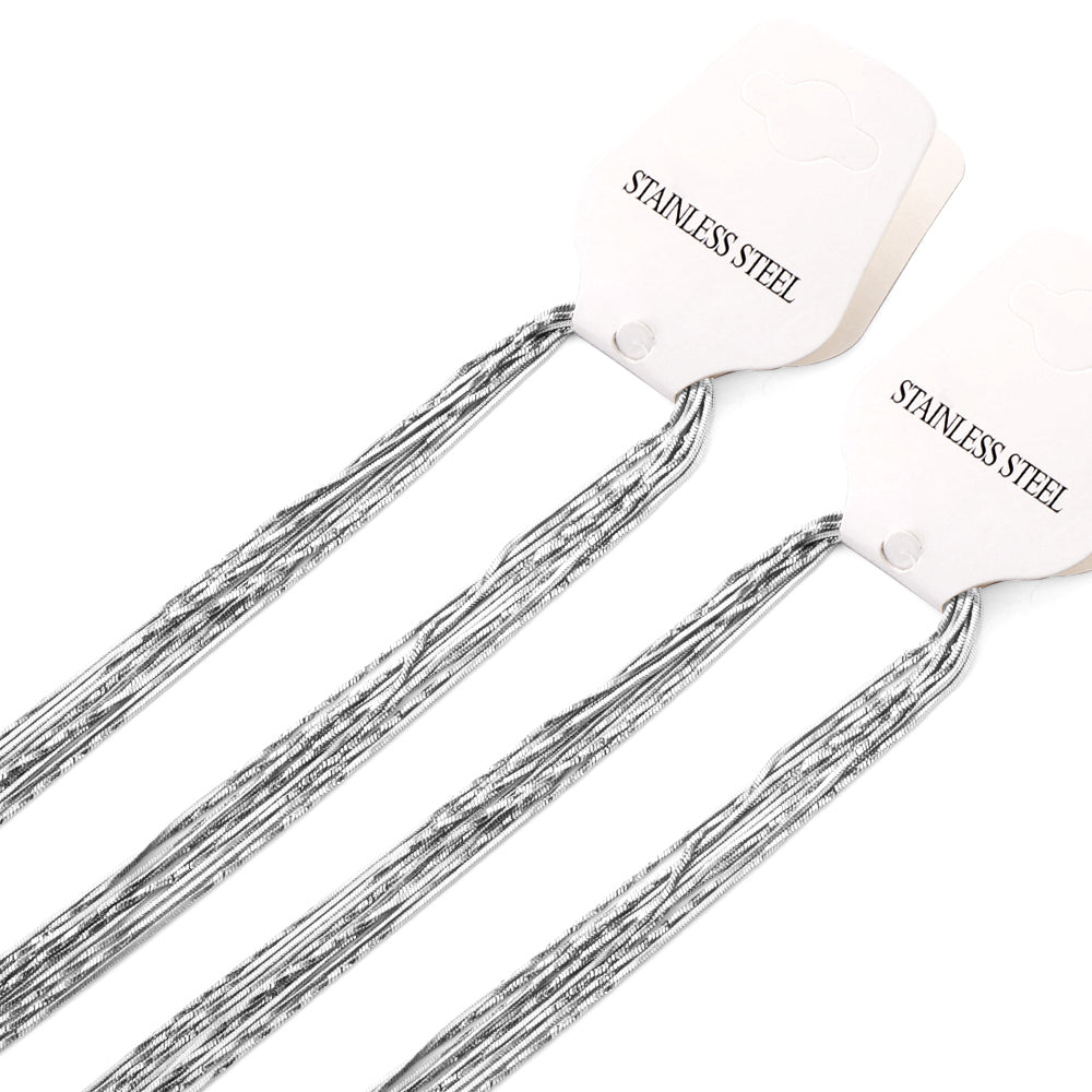 ASON 10pcs/bulk long necklace collar 0.9mm*45cm side to side sunflower matching chain steel color & gold color stainless steel necklace wholesale asonjewelry